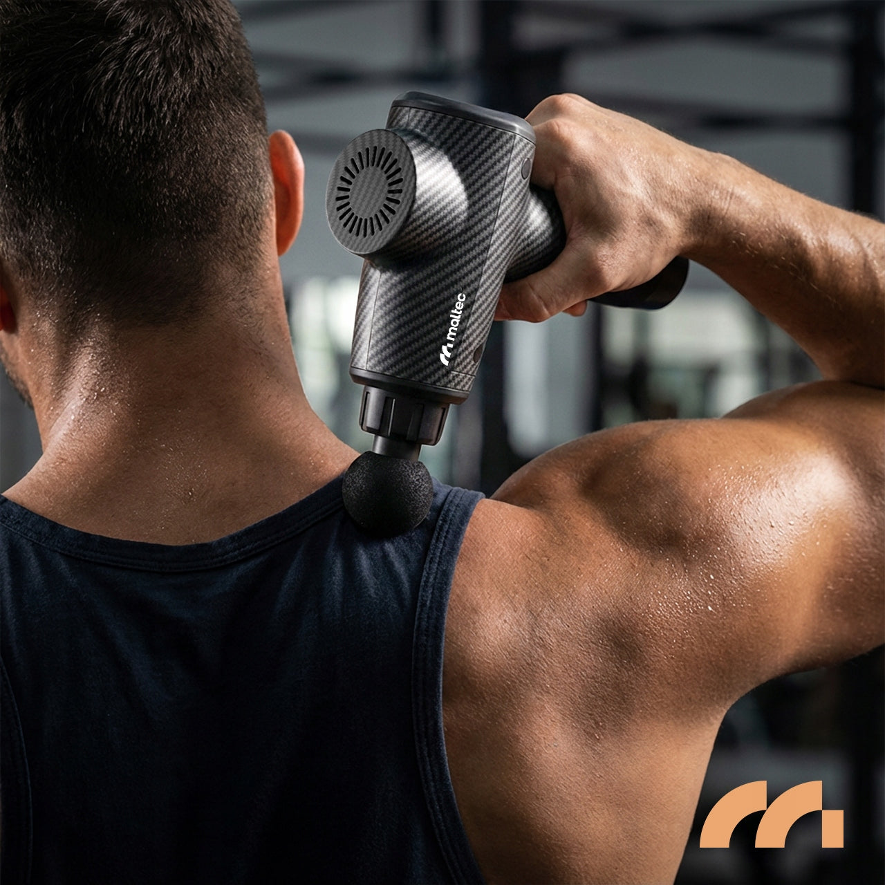 MASAŽINIS PISTOLETO KOMPLEKTAS NUGARAI, KŪNUI, PĖDOMS SU dėklu ir 10 ANTGALIŲ