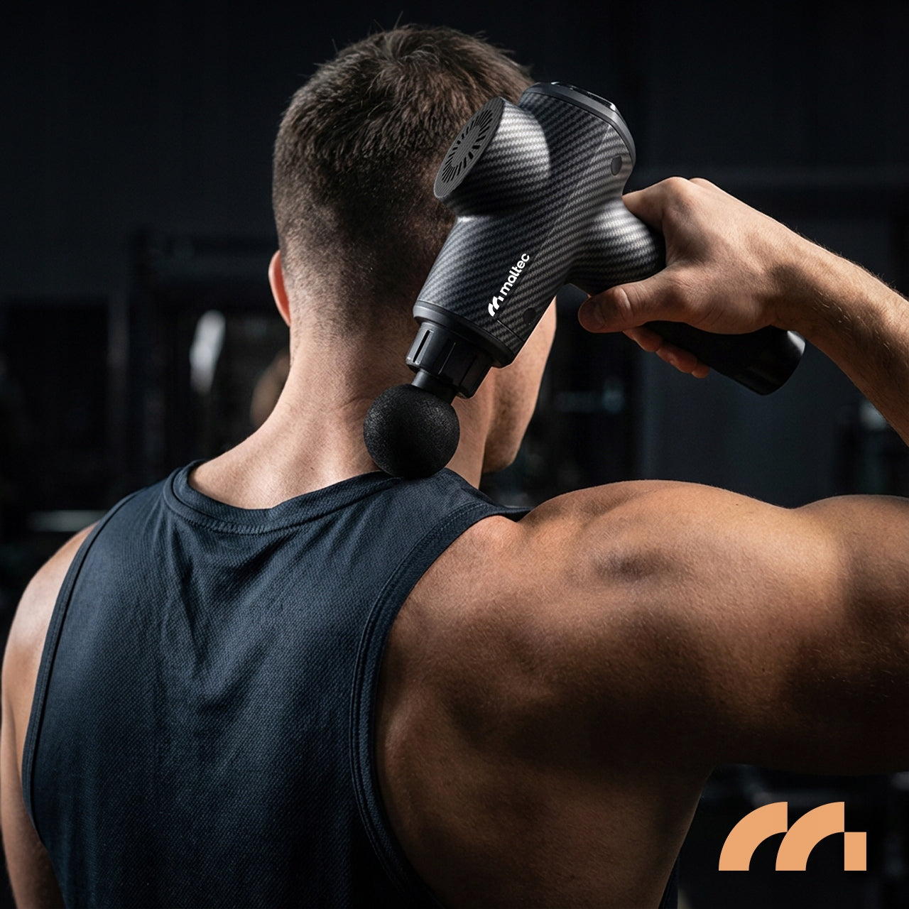 MASAŽINIS PISTOLETO KOMPLEKTAS NUGARAI, KŪNUI, PĖDOMS SU dėklu ir 10 ANTGALIŲ