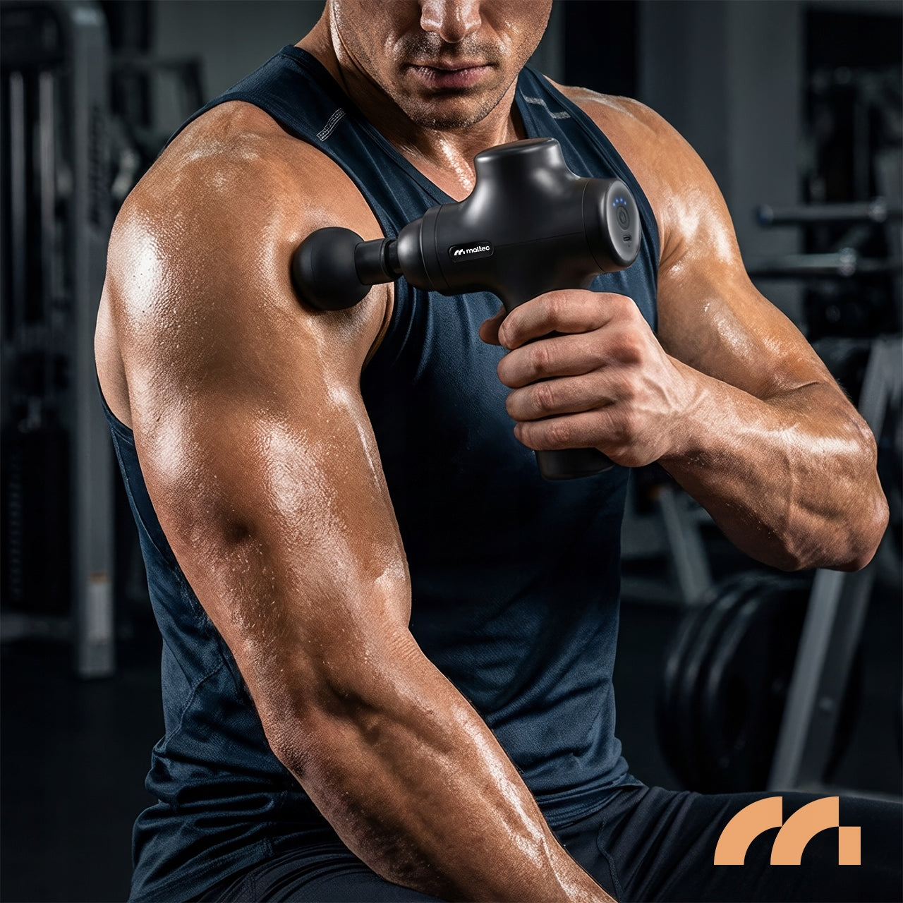 MASAŽINIS PISTOLETO PIEGIS KŪNUI, NUGARAI, PĖDOMS, 6 ANTGALIAI, DĖKLAS