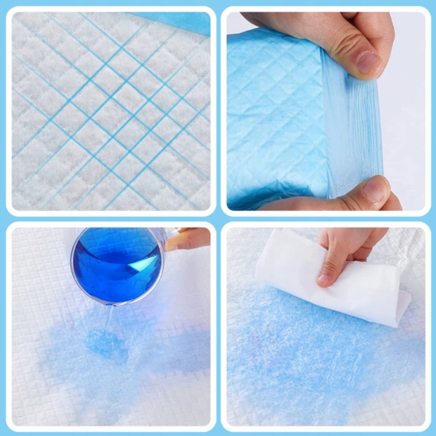 ŠUNŲ PAKLOTĖLIAI Higieniniai Šunų Vienkartiniai Įklotai 60x60 100 vnt.