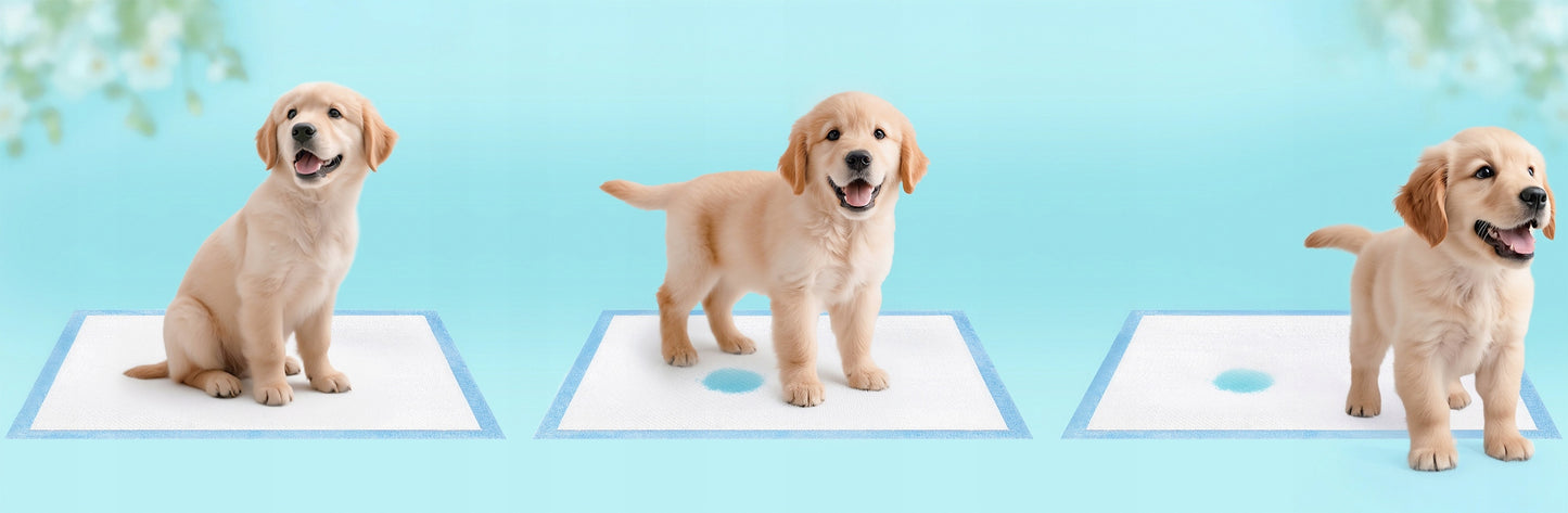 Sugiamųjų paklotų šlapimo kilimėliai šuniukams MERSJO 90x60 50 vnt.