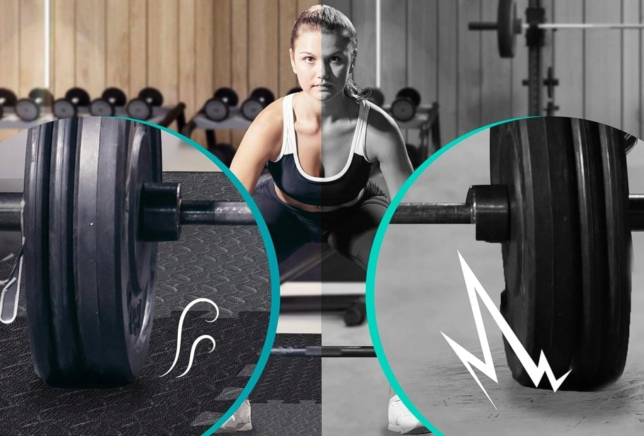 Guminės "PUZZLE" grindys sporto salėms, kilimėlis po įranga, apsauginis, juodas 1,2x1,8m