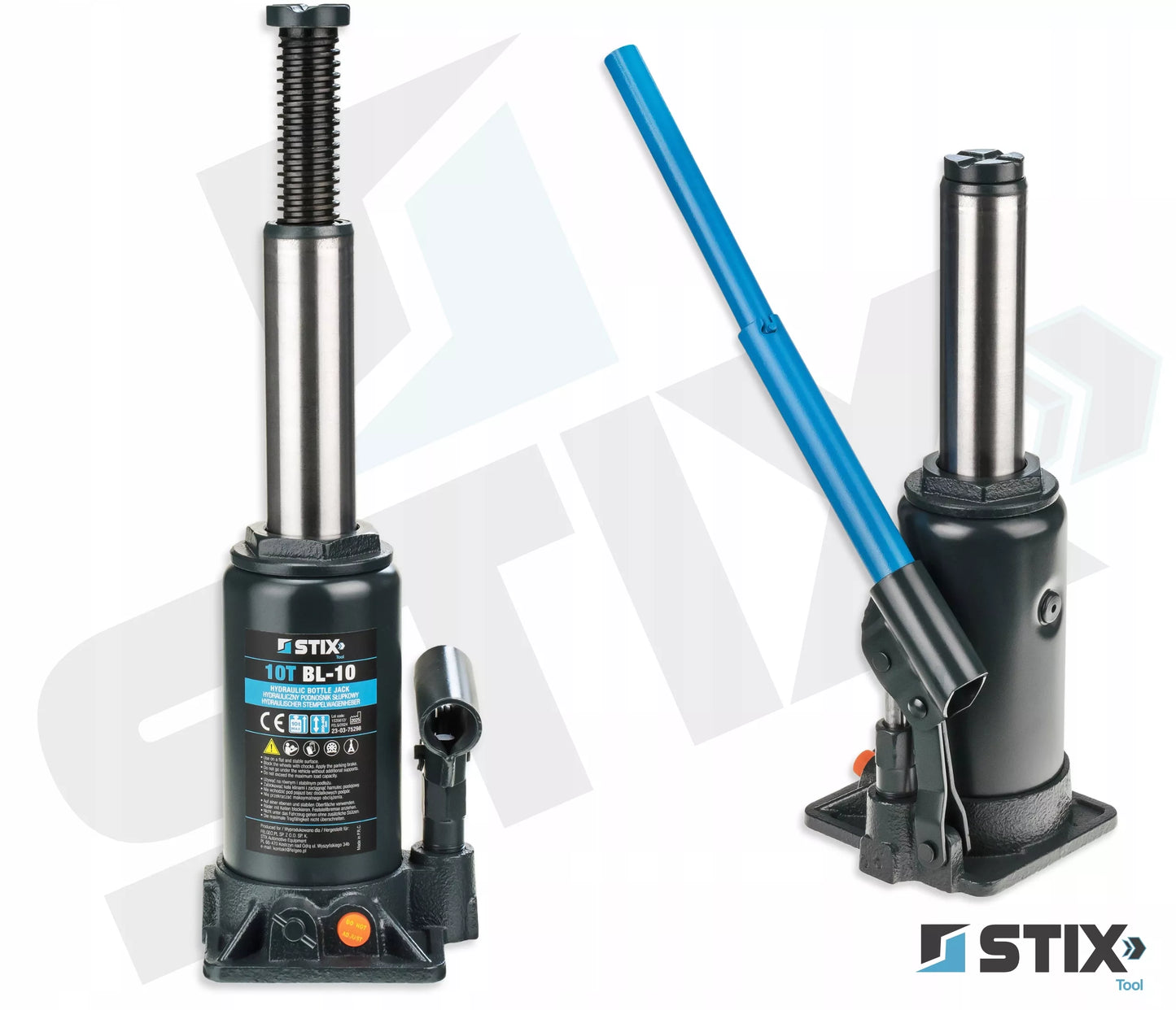 AUTOMOBILIO KĖLIKLIS 10T 200-405mm STULPINIS BUTELINIS HIDRAULINIS BL-10