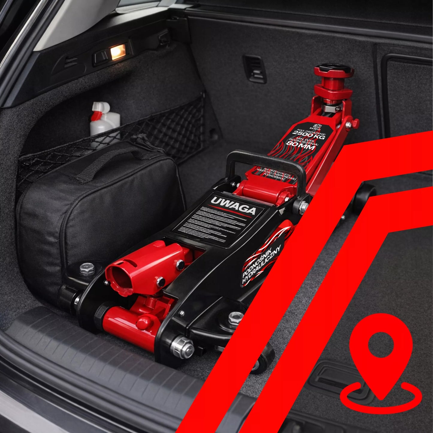 ŽEMAS PROFILIS AUTOMOBILIO PAKĖLĖJAS 80-399 mm 2,5T KĖLIKLIS