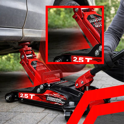 ŽEMAS PROFILIS AUTOMOBILIO PAKĖLĖJAS 80-399 mm 2,5T KĖLIKLIS