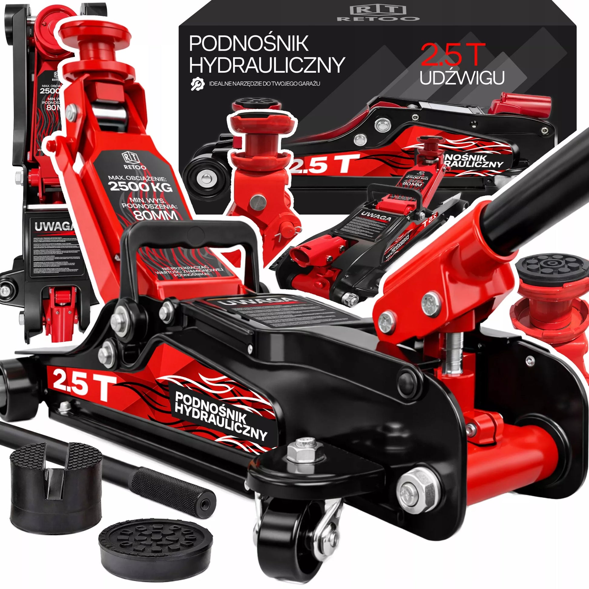 ŽEMAS PROFILIS AUTOMOBILIO PAKĖLĖJAS 80-399 mm 2,5T KĖLIKLIS