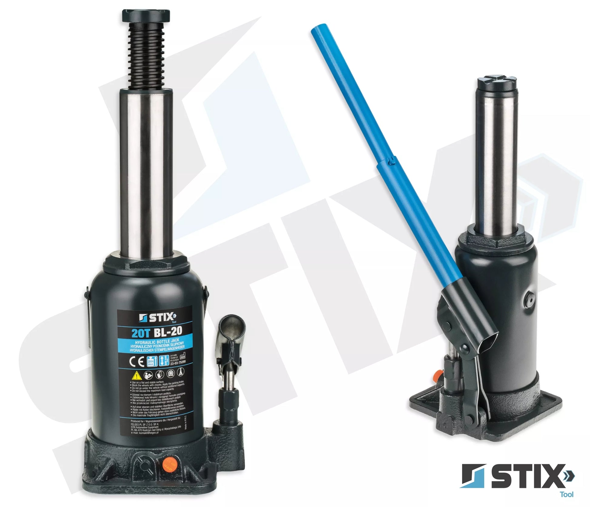 SULKINIS KĖLIKLIS 20T 235-460mm BUTELINIS DVIPAKOPIS STIX BL-20