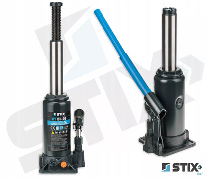 Stulpinių keltuvų 6T 200-405mm butelinis dviejų pakopų domkratas BL-06 STIX