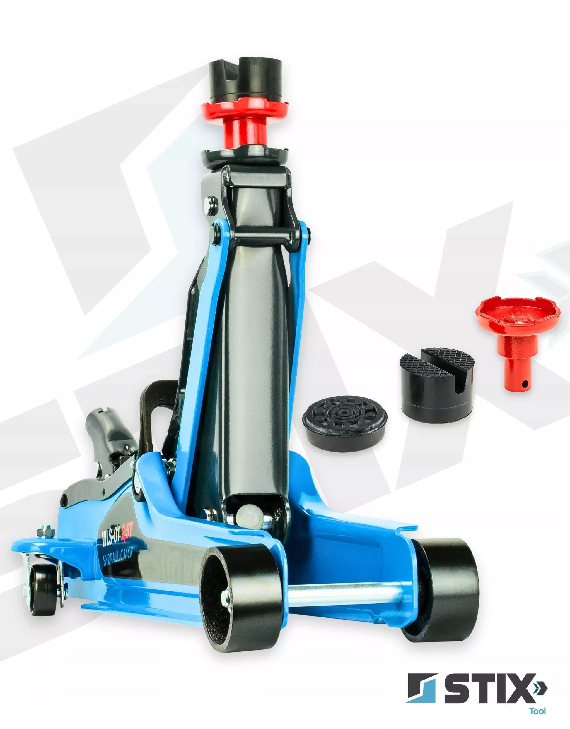 Žemoprofilis automobilinis keltuvas-domkratas "varlė" 2,5T, taškinis, 85-365mm