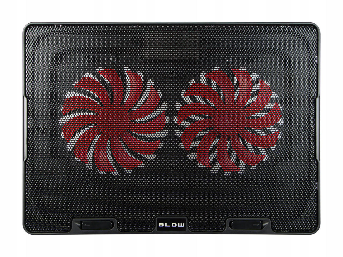 Nešiojamojo kompiuterio aušinimo stovas 12-17 colių, 2 ventiliatoriai, USB, LED raudonas