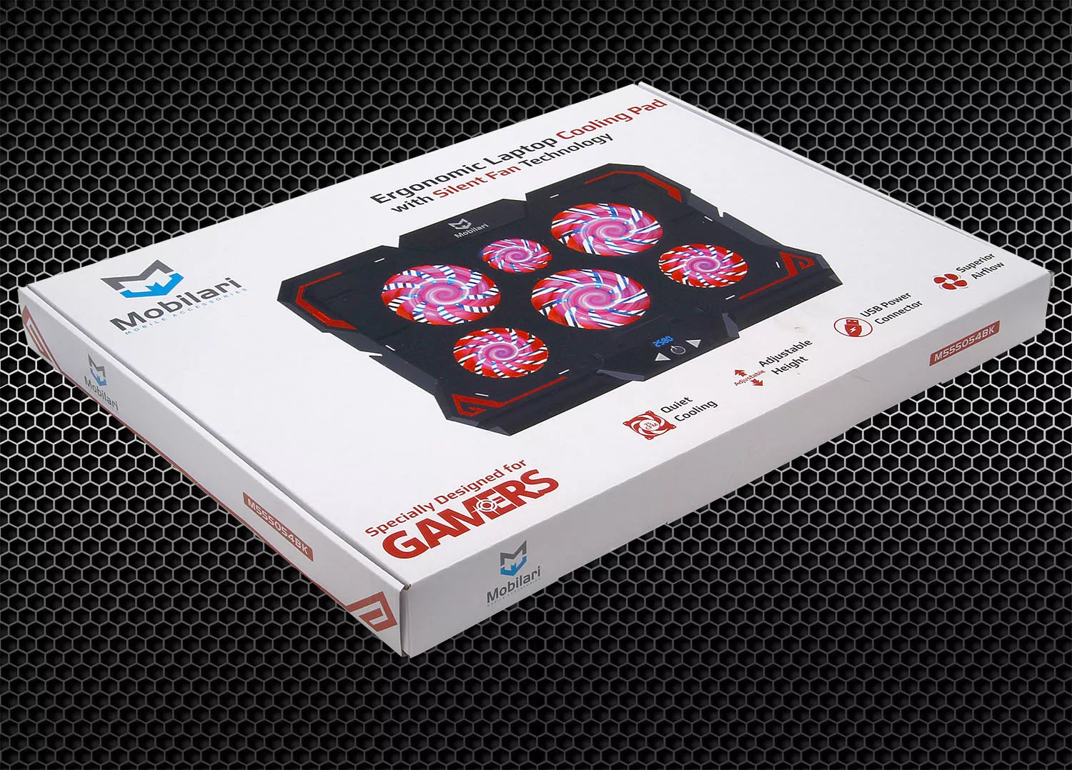 Nešiojamojo kompiuterio aušinimo stovas 12-17 colių su LED ekranu