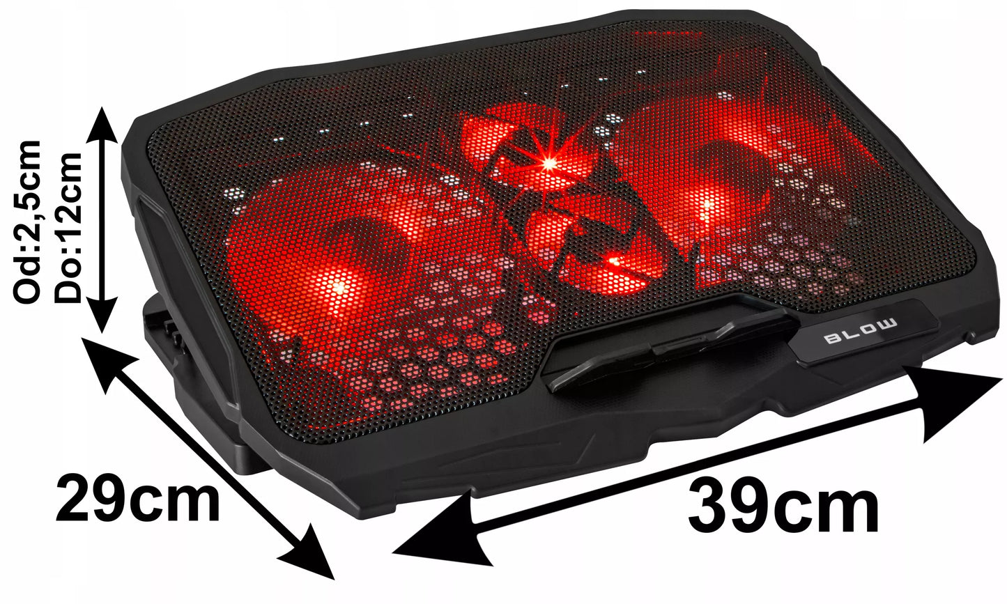 Nešiojamojo kompiuterio aušinimo stovas 12-17 colių didelis stabilus žaidimų