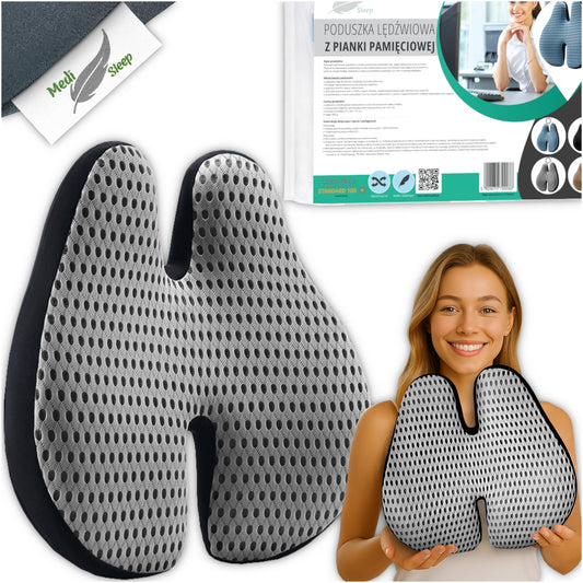 Ortopediška juosmens pagalvėlė automobiliui, biurui ant sėdynės, kėdės