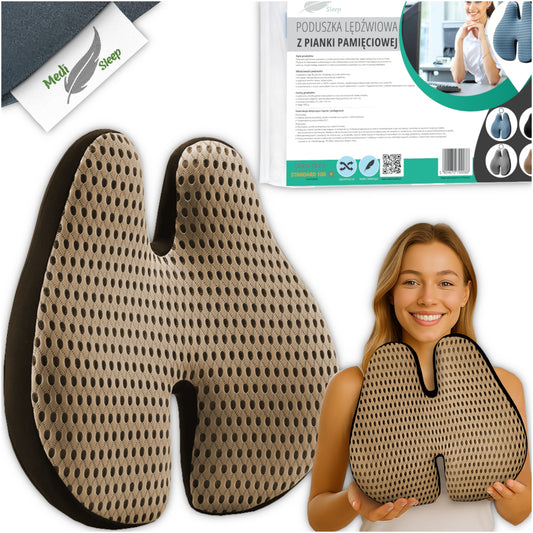 Ortopedinė juosmeninė pagalvė automobiliui, biurui, kėdei Medi Sleep