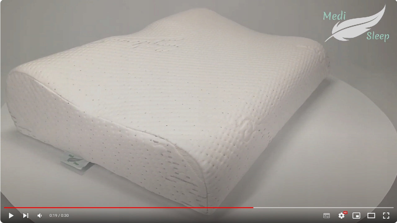 Ortopedinė profiliuota pagalvė miegui su įdubimu,