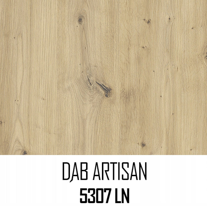 Sieninė pakabinama lentyna, 3 vnt. komplektas, Artisan ąžuolo spalvos, su kaiščiais