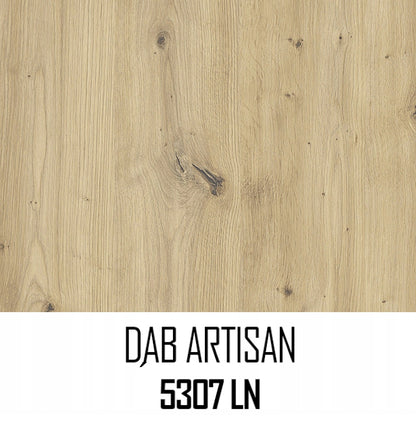 Sieninė pakabinama lentyna, 3 vnt. komplektas, Artisan ąžuolo spalvos, su kaiščiais