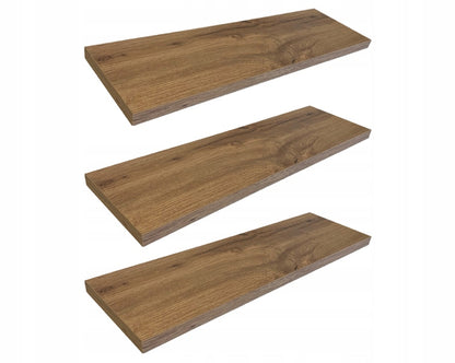 Sieninė pakabinama lentyna 50 cm Wotan ąžuolas 3 vnt.