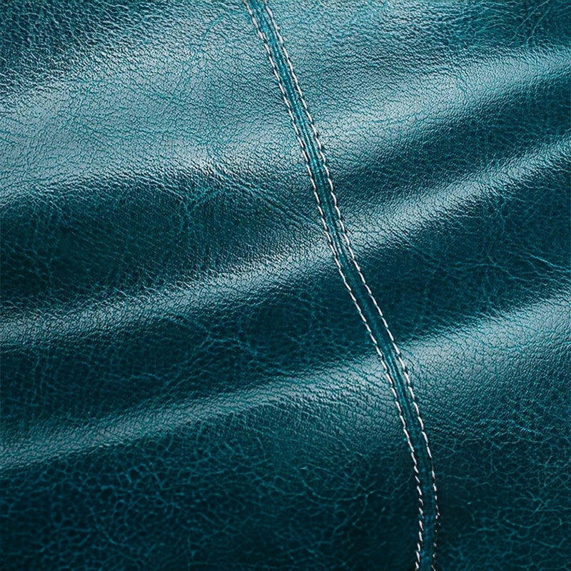 Moteriška odinė žalia piniginė su RFID, didelė, su spaude, užtrauktuku, dirželiu, rinkinys