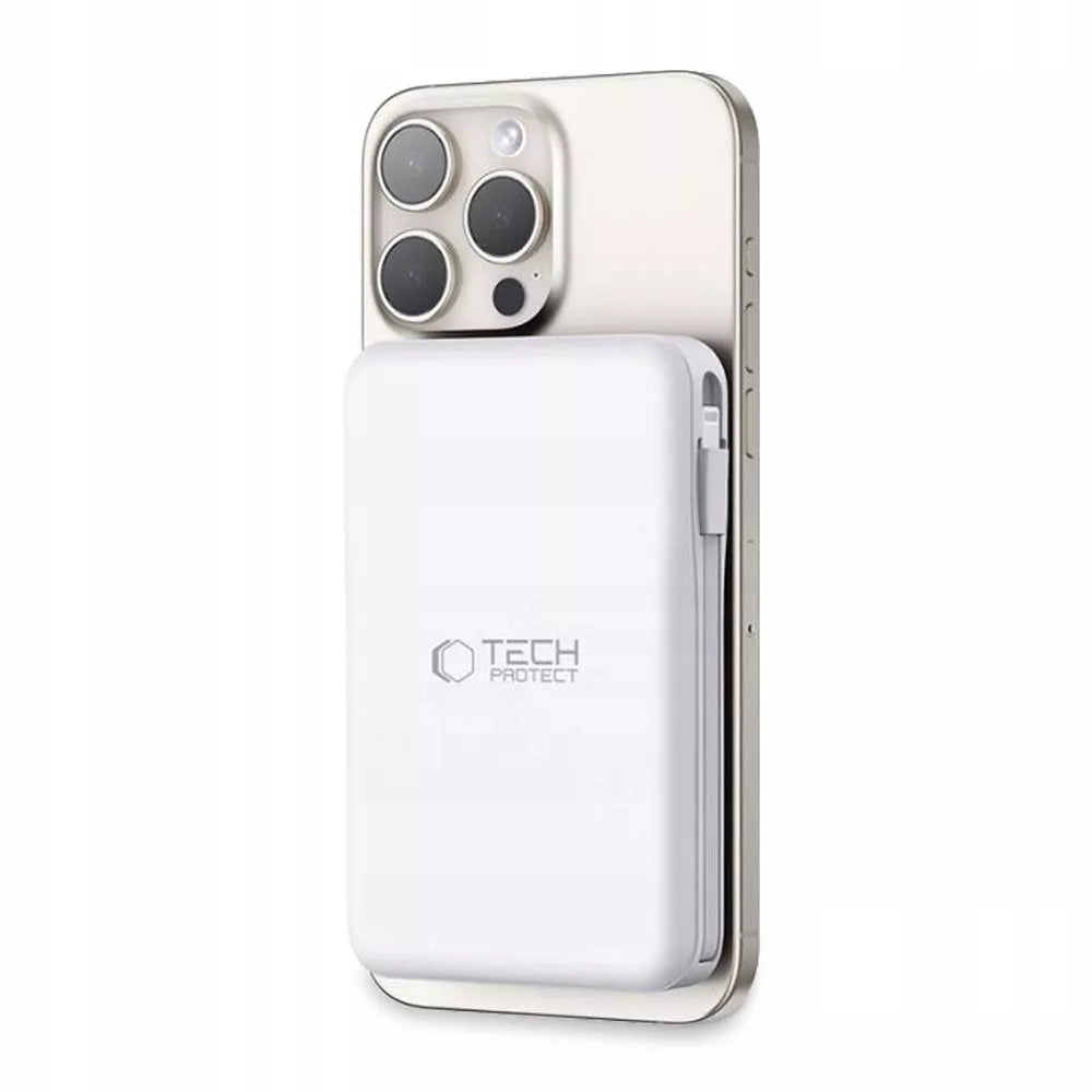 POWER BANK 10000MAH MAGSAFE + LAIDINAS LIGHTNING + TYPE-C skirtas IPHONE / AIRPODS
