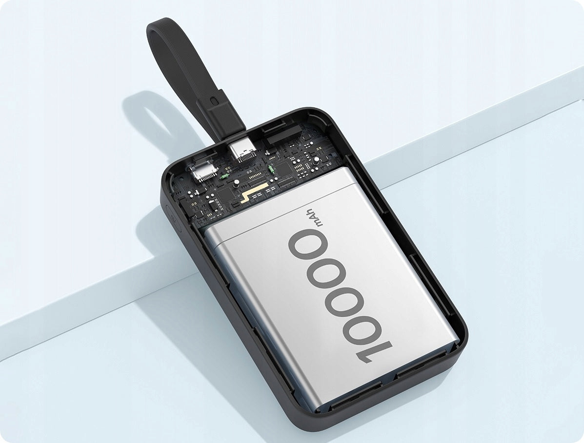 POWER BANK SU BASEUS KABELIU 10000MAH 30W USB-C MAGSAFE INDUKCINIS ĮKROVIMAS