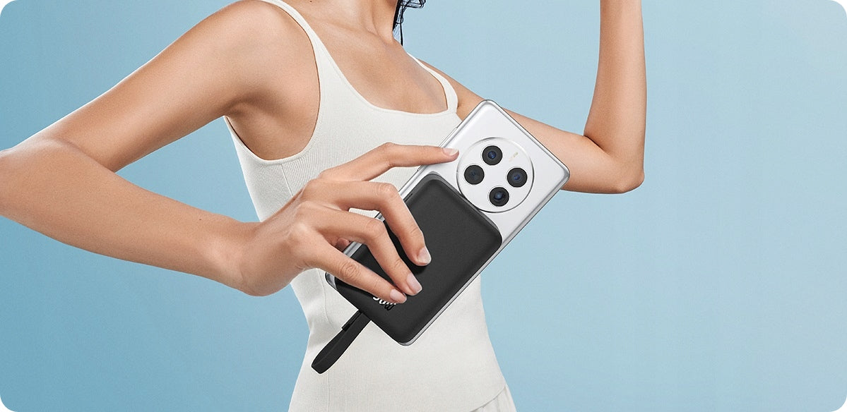 POWER BANK SU BASEUS KABELIU 10000MAH 30W USB-C MAGSAFE INDUKCINIS ĮKROVIMAS