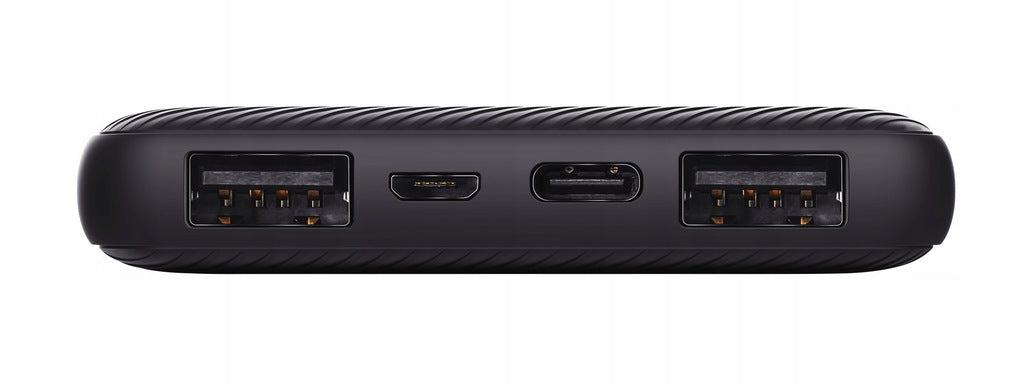 POWERBANK 10000 mAh TRUST PRIMO USB-C 2x USB 15W SU KABELIU JUODAS