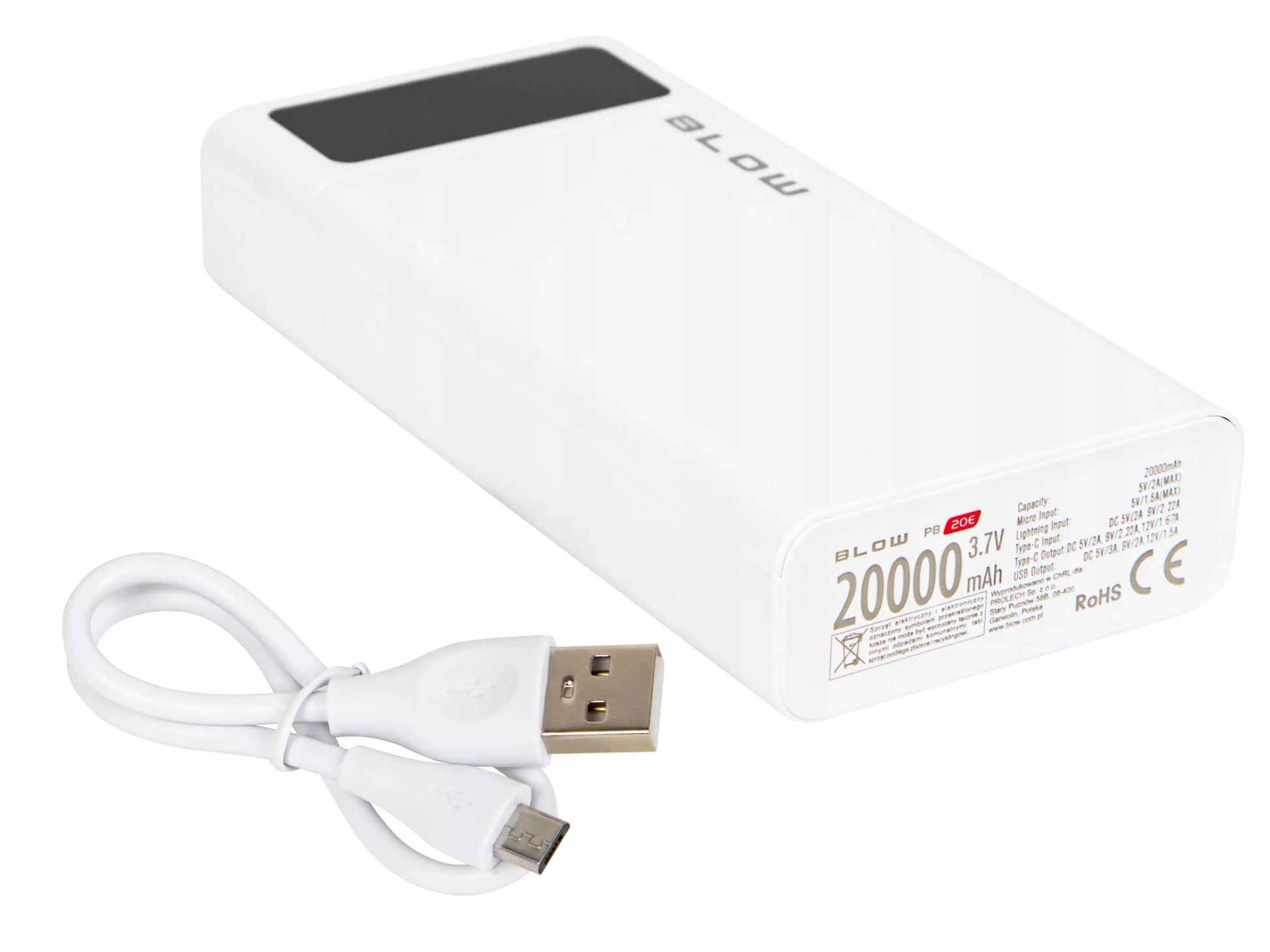 POWERBANK 20000 mAh 22,5W POWER BANK QC PD USB-C GREITAS SAUGUS TALPUS