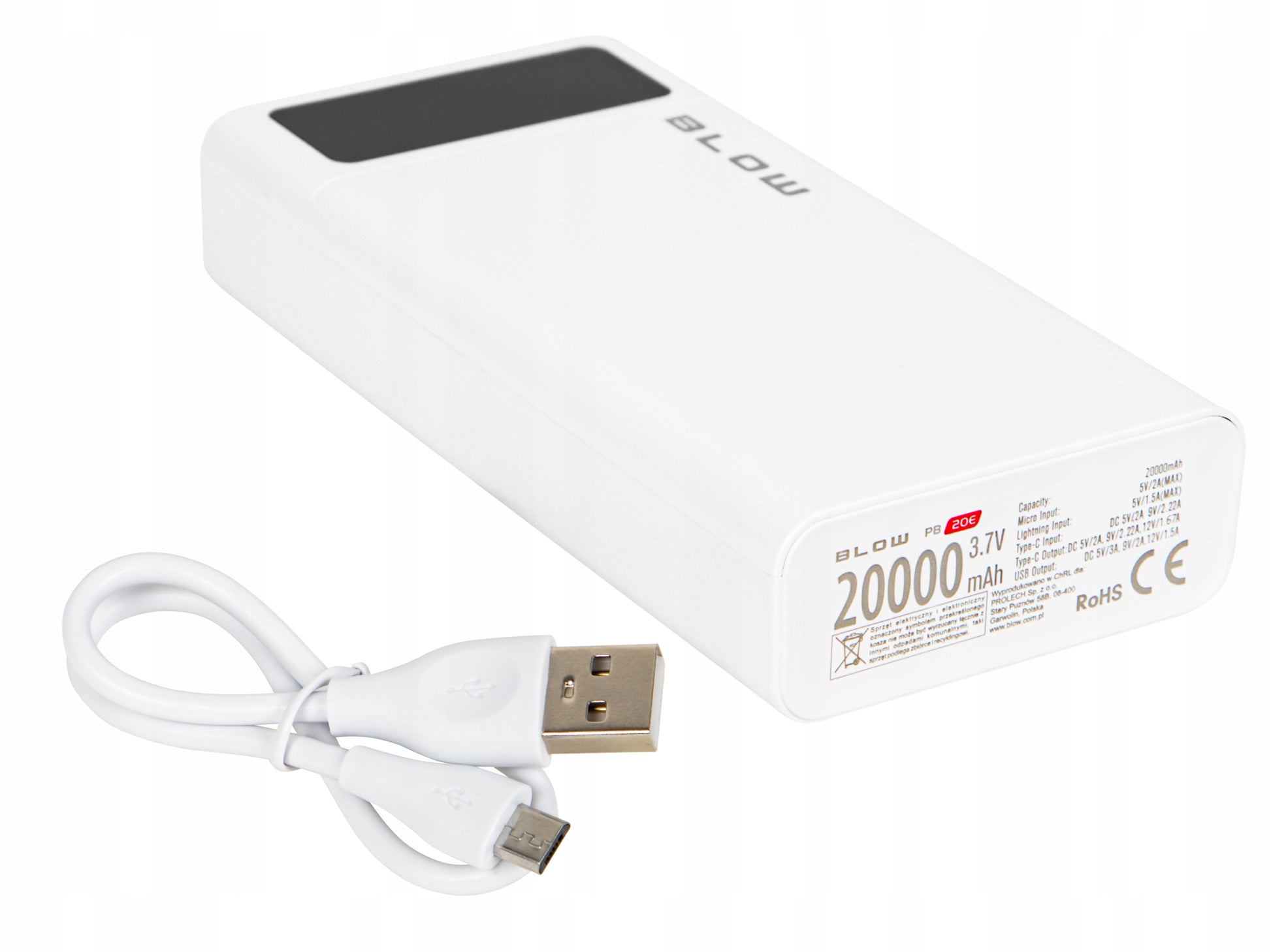 POWERBANK 20000 mAh 22,5W POWER BANK QC PD USB-C GREITAS SAUGUS TALPUS