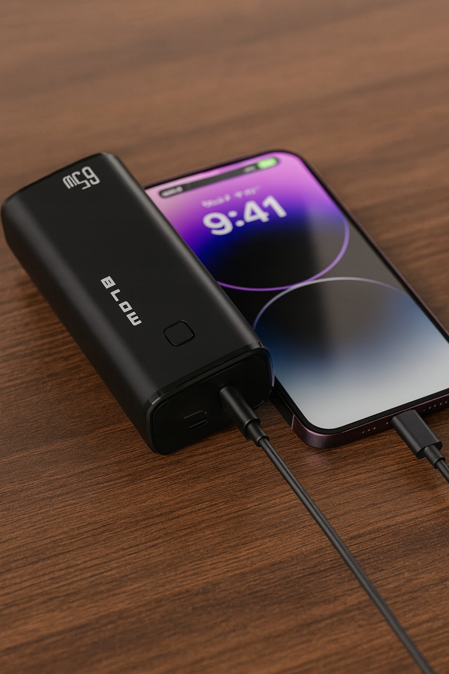 POWERBANK 20000 mAh 65W QC3.0 PD USB-C POWER BANK NEŠIOJAMAM KOMPIUTERIUI STIPRUS KELIONĖMS