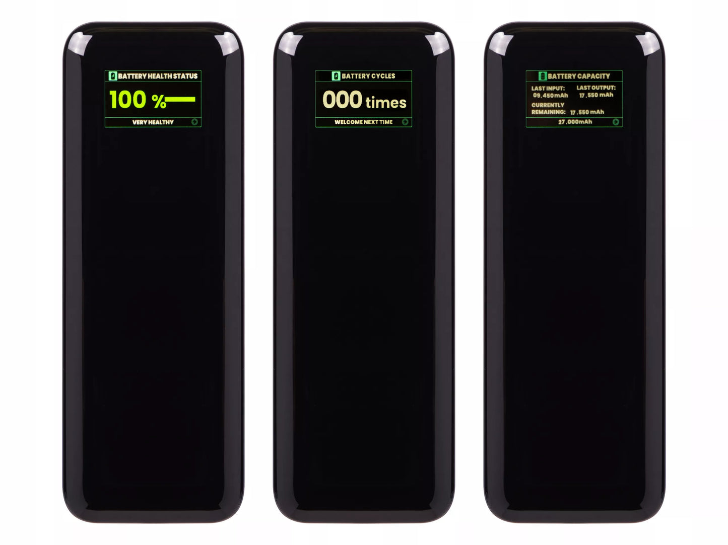 POWERBANK 27000 mAh 140W QC PD USB-C LCD POWER BANK SKIRKITE Janis LAPTOPUI