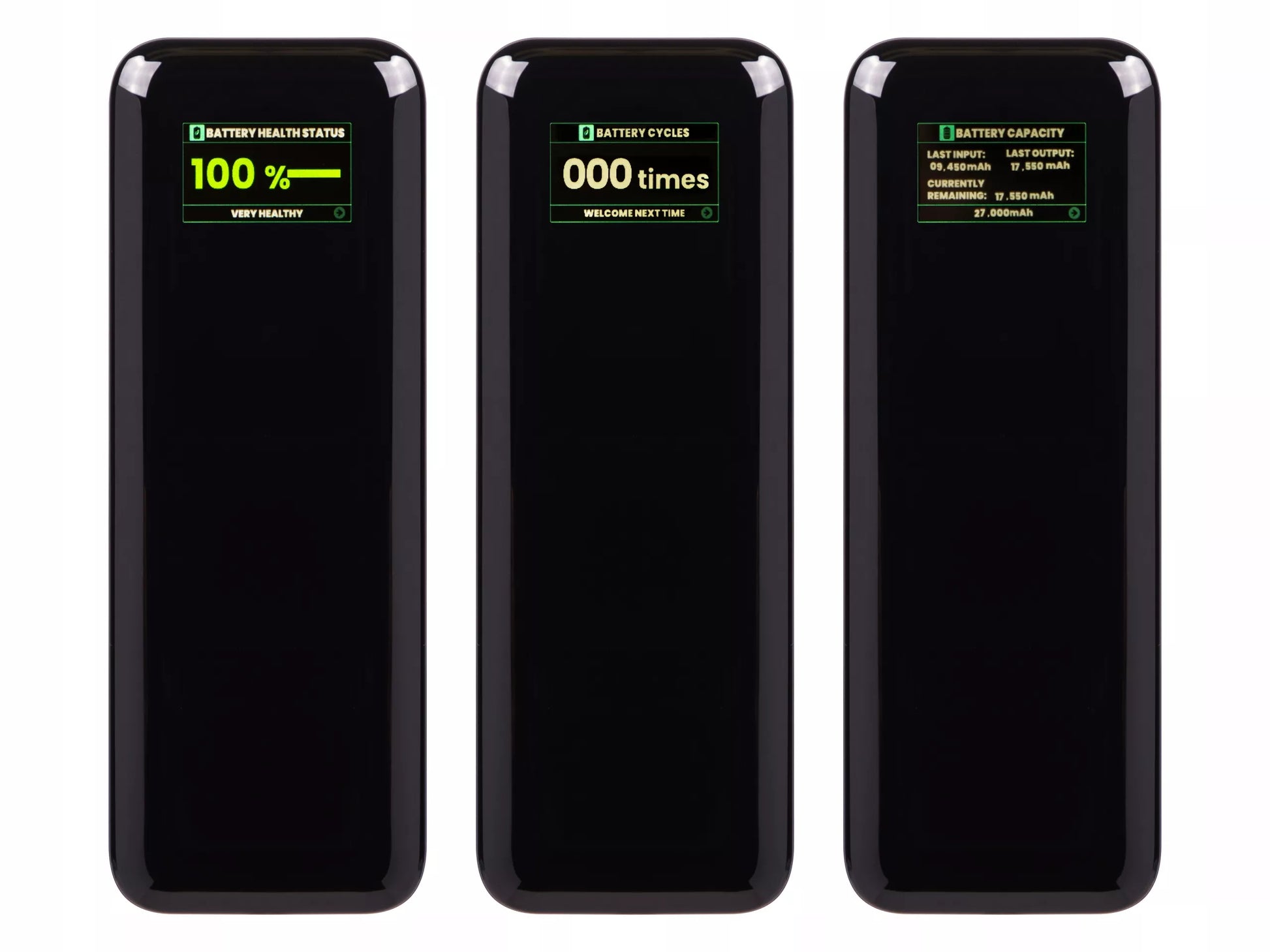 POWERBANK 27000 mAh 140W QC PD USB-C LCD POWER BANK SKIRKITE Janis LAPTOPUI