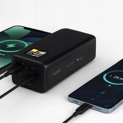 POWERBANK 27000 mAh 140W QC PD USB-C LCD POWER BANK SKIRKITE Janis LAPTOPUI