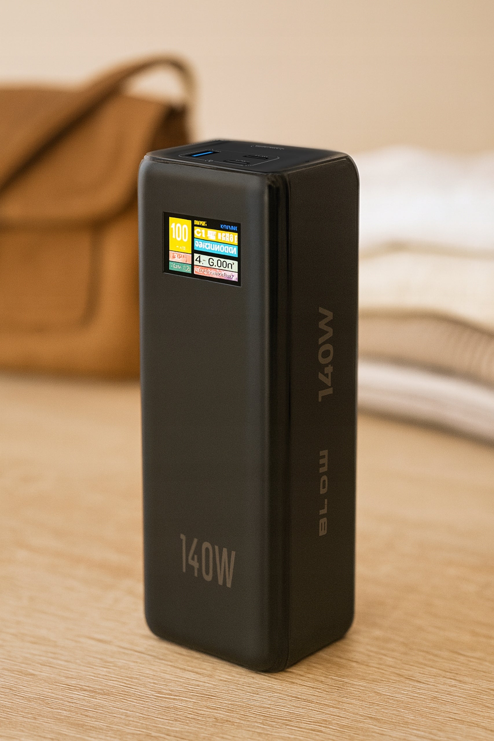 POWERBANK 27000 mAh 140W QC PD USB-C LCD POWER BANK SKIRKITE Janis LAPTOPUI