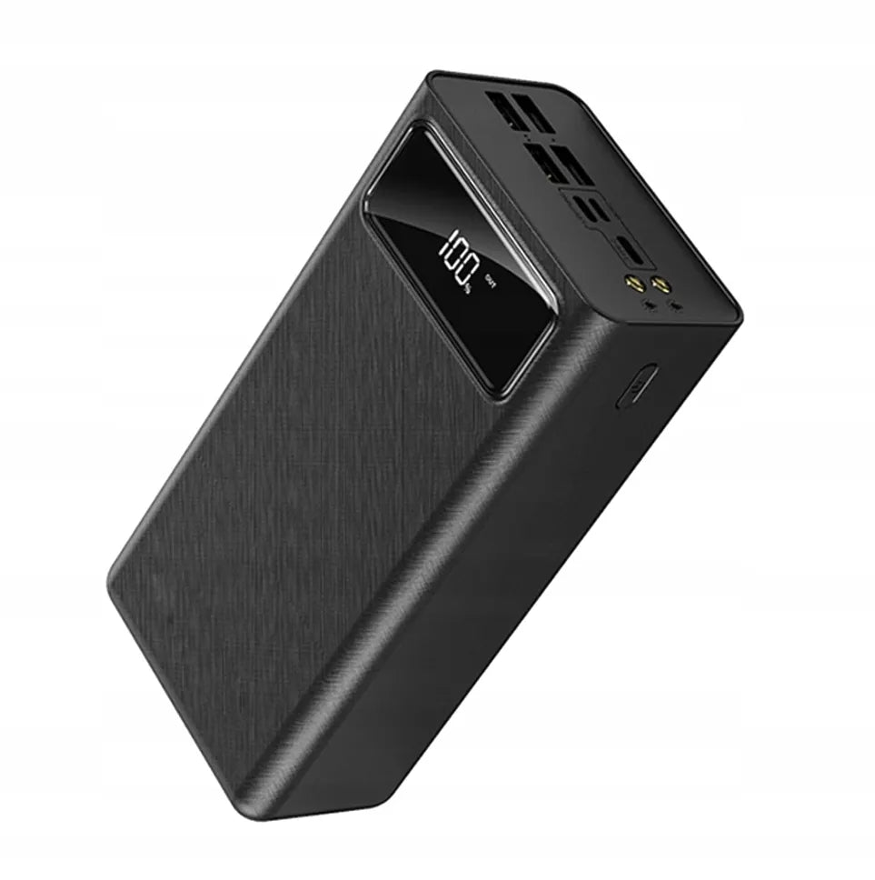 POWERBANK 50000MAH POWER BANK 4XUSB USB-C GALINGAS TURBO ĮKROVIMAS SU ŽIBINTUVĖLIU