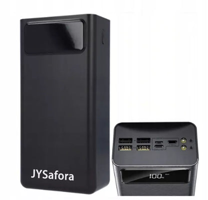 POWERBANK 50000MAH POWER BANK 4XUSB USB-C GALINGAS TURBO ĮKROVIMAS SU ŽIBINTUVĖLIU
