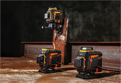 Lazerinis nivelyras 360° plokštumos 4D kryžminis lazeris Pro žalias DEKO