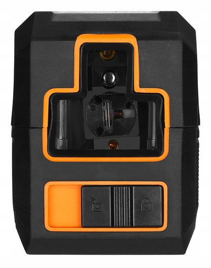 Tikslus žalias kryžminis lazerinis nivelyras su švytuoklės fiksatoriumi DEKO