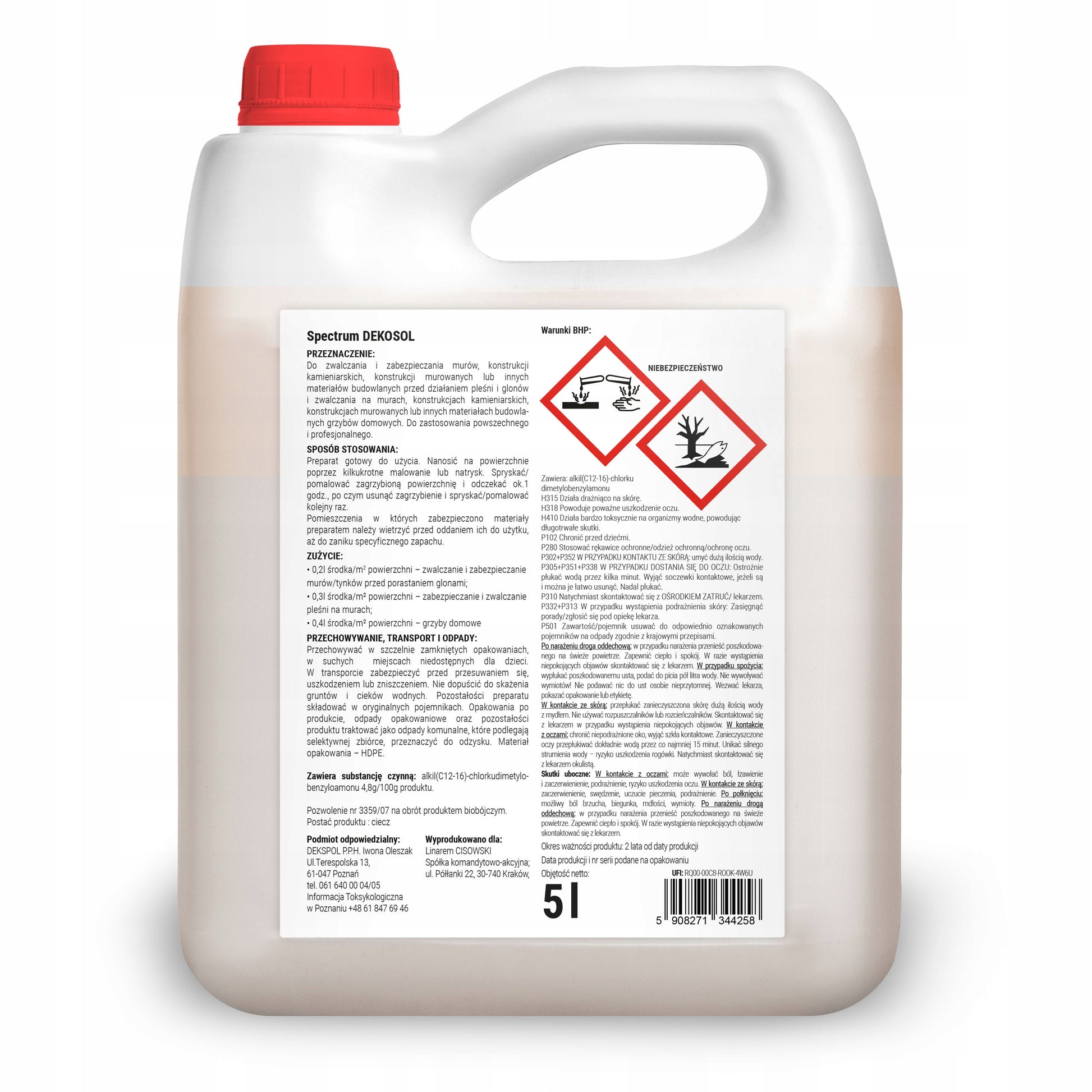 PURŠKIKLIS PERUŠALAS NUO NAMŲ GRYBŲ, PELĖSIŲ IR DUMBLŲ NO PEST 5L