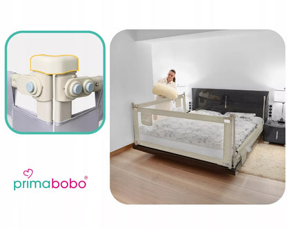 PRIMABOBO CLASSIC 180cm apsauginis lovos barjeras vaikams, aukštas, smėlio spalvos