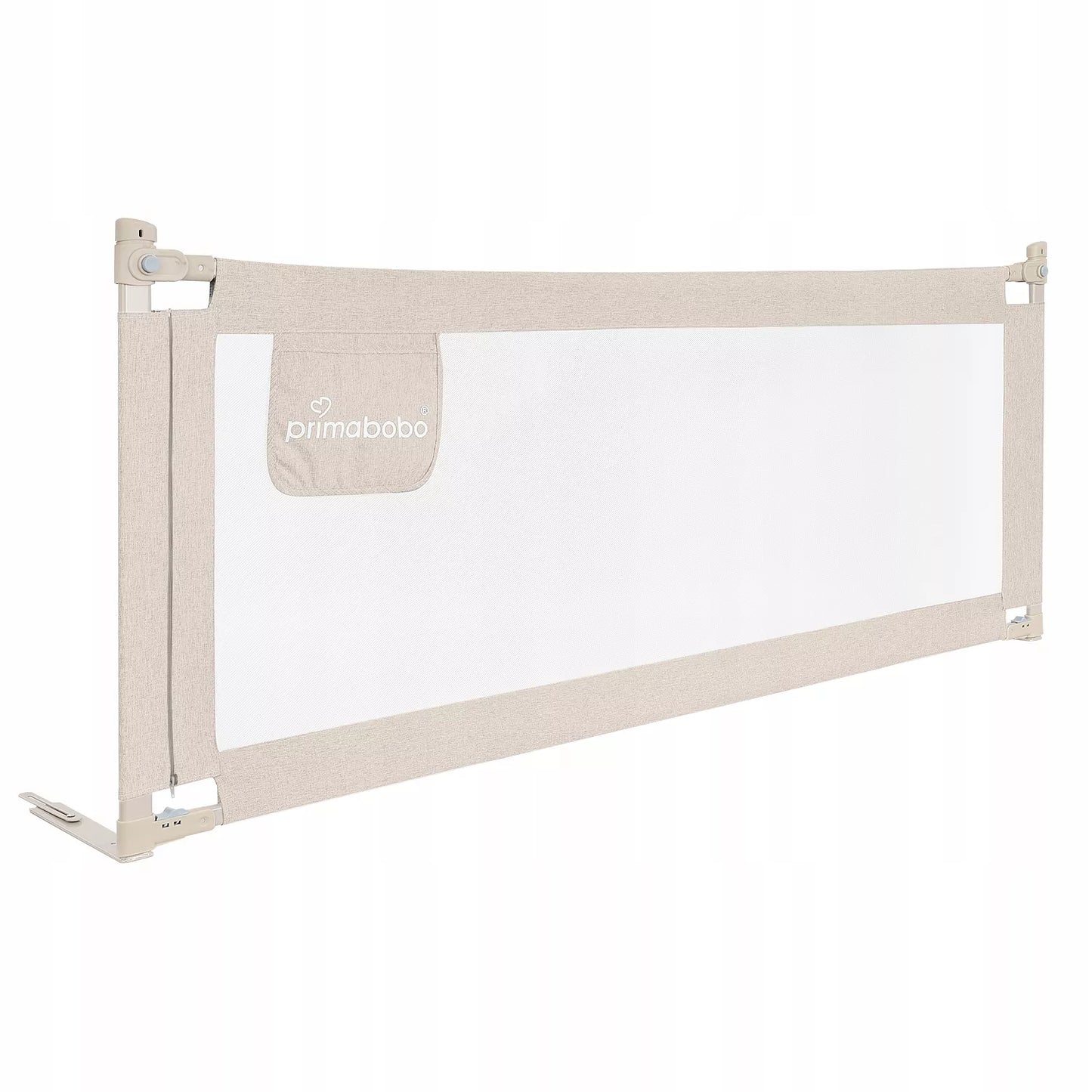 PRIMABOBO CLASSIC 180cm apsauginis lovos barjeras vaikams, aukštas, smėlio spalvos