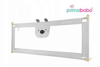 PRIMABOBO Apsauginis lovytės atitvaras PASAKŲ MEŠKINAS 140cm SULANSTOMAS, vaikams PILKAS
