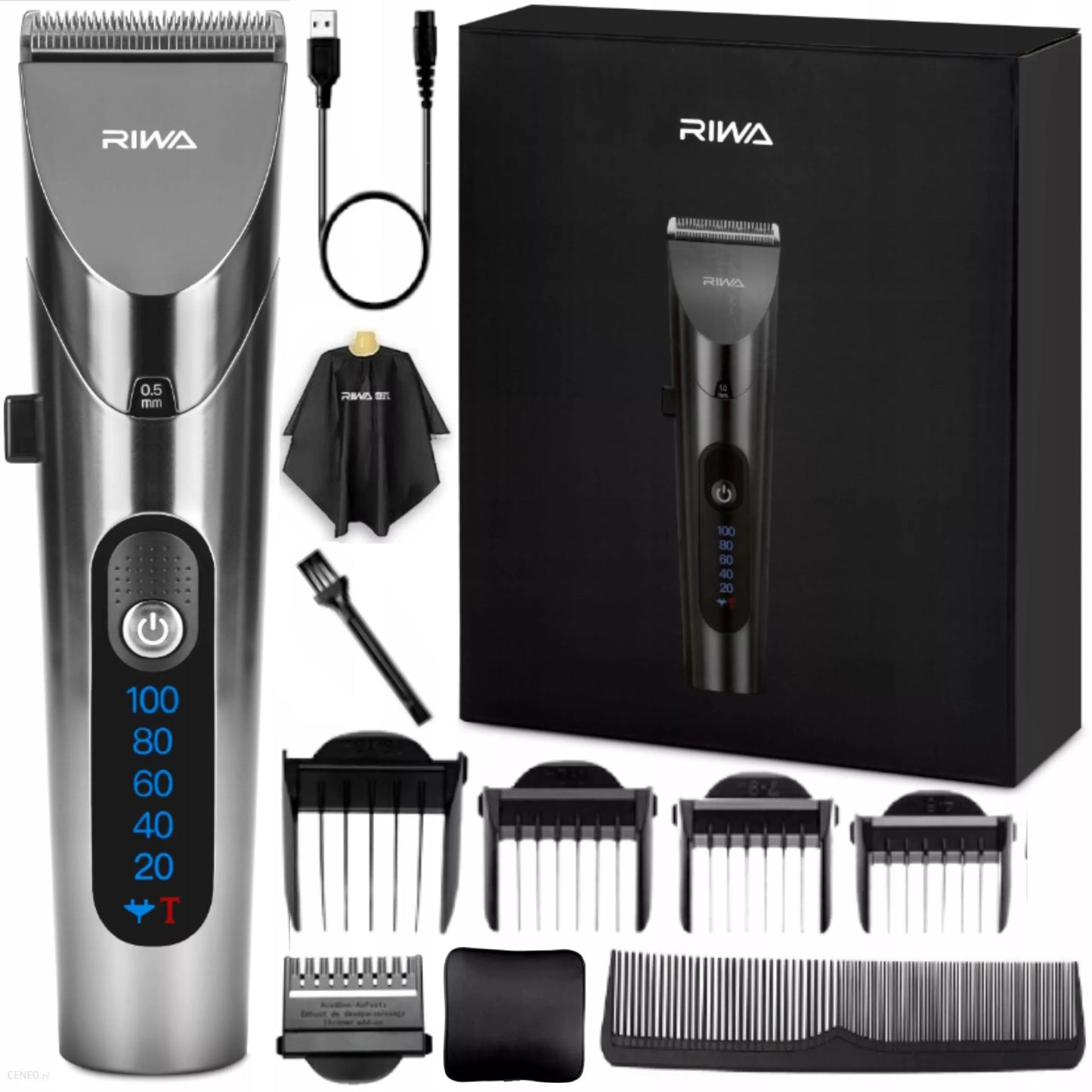 PROFESIONALI bevielė plaukų kirpimo mašinėlė TRUMERIS SKUTUVAS