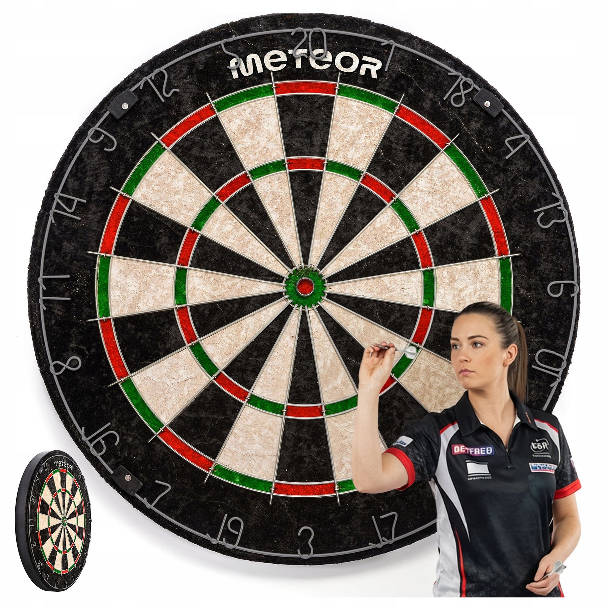 PROFESIONALUS VIENPUSIS SISALO DARTBORDIS METEOR 18" 46cm