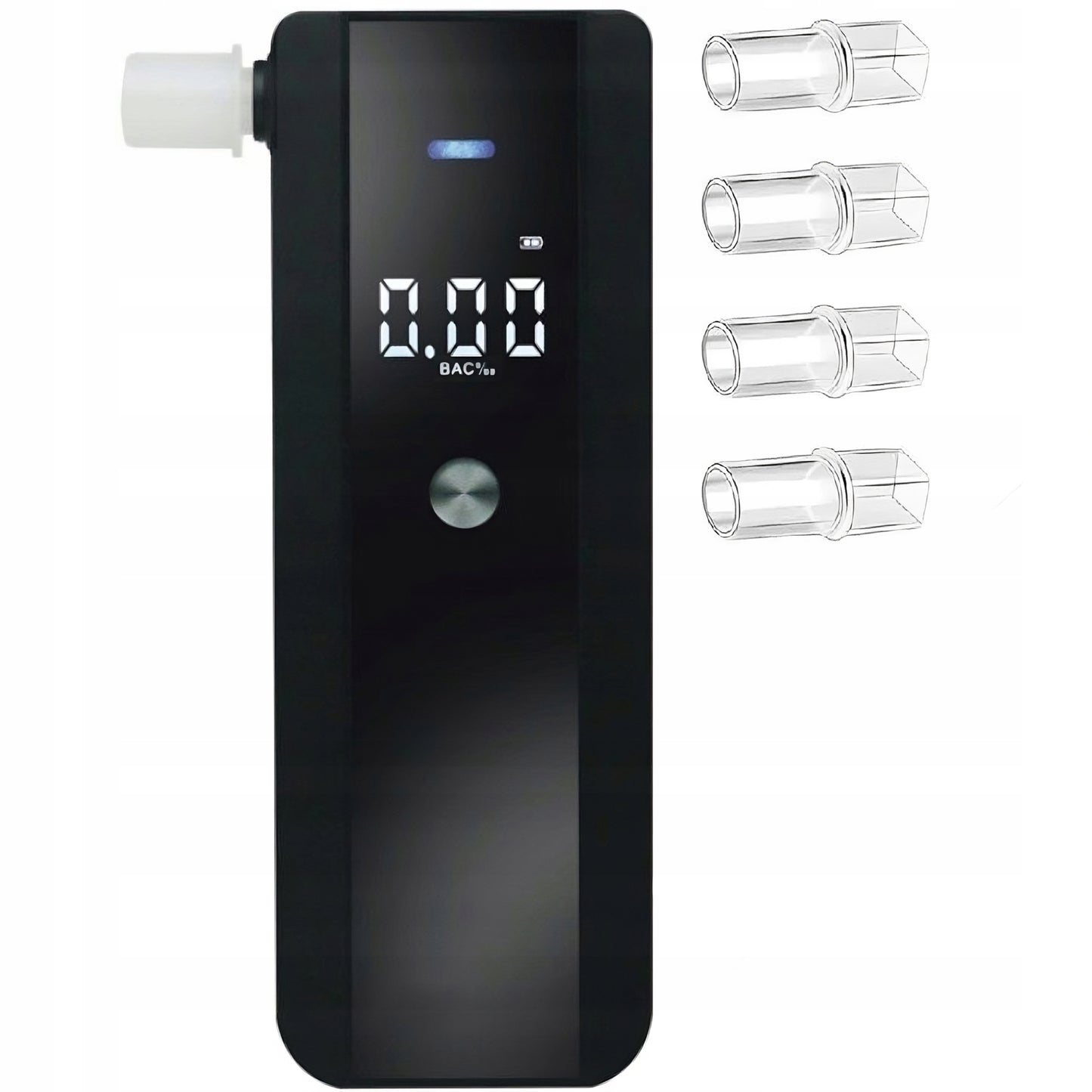 PROFESIONALUS ELEKTRONINIS ALKOMATAS TIKSLUS KALIBRAVIMAS + 5X PUČIAMIEJI PRIPARTUVAI