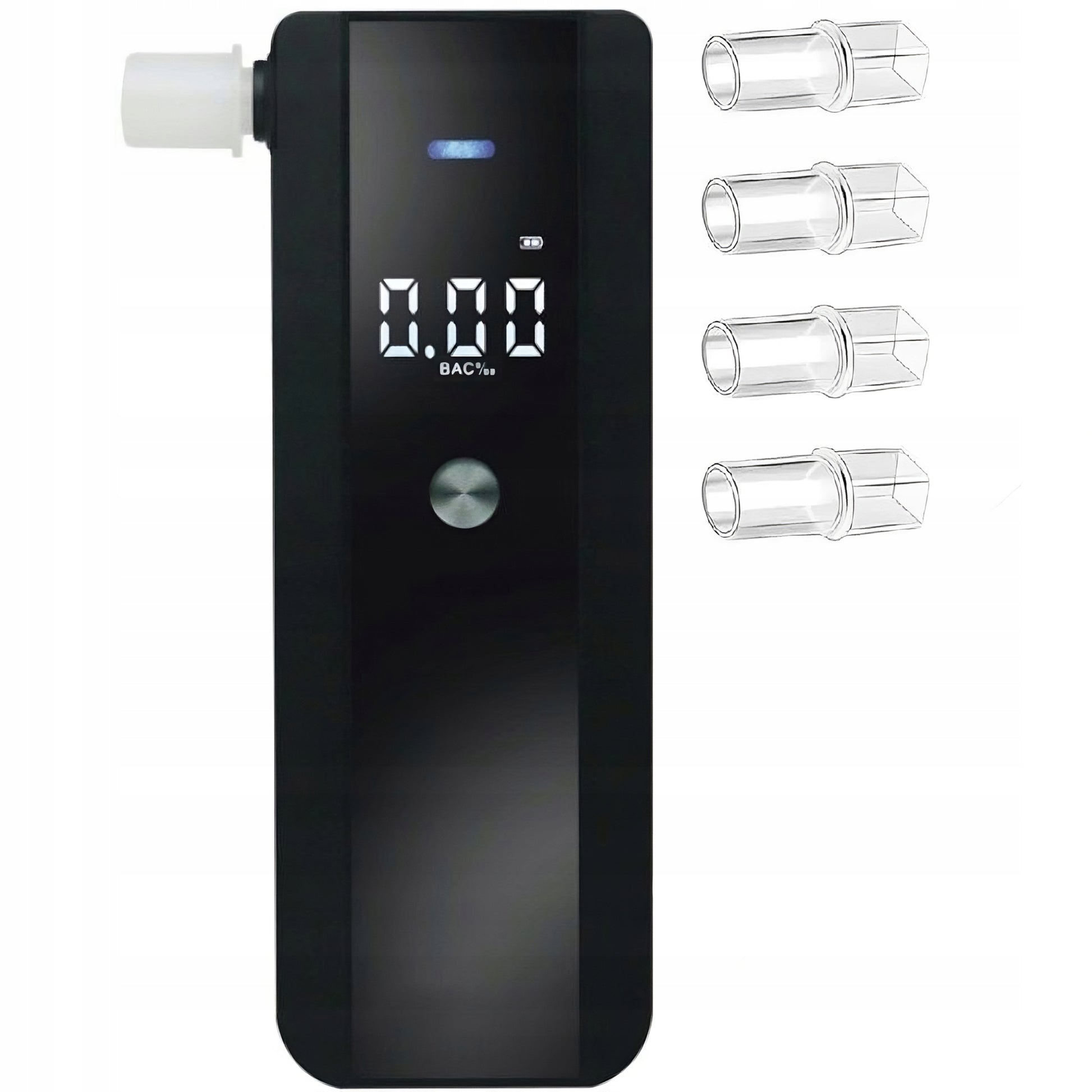 PROFESIONALUS ELEKTRONINIS ALKOMATAS TIKSLUS KALIBRAVIMAS + 5X PUČIAMIEJI PRIPARTUVAI