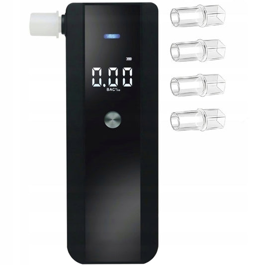 PROFESIONALUS ELEKTRONINIS ALKOMATAS TIKSLUS KALIBRAVIMAS + 5X PUČIAMIEJI PRIPARTUVAI