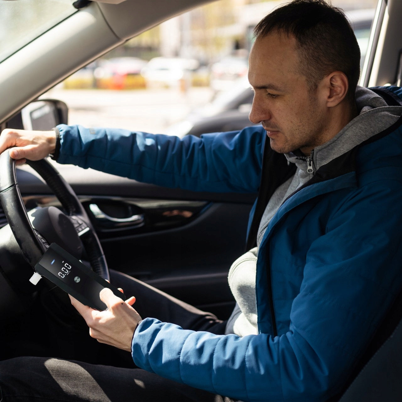 PROFESIONALUS ELEKTRONINIS ALKOMATAS TIKSLUS KALIBRAVIMAS + 5X PUČIAMIEJI PRIPARTUVAI