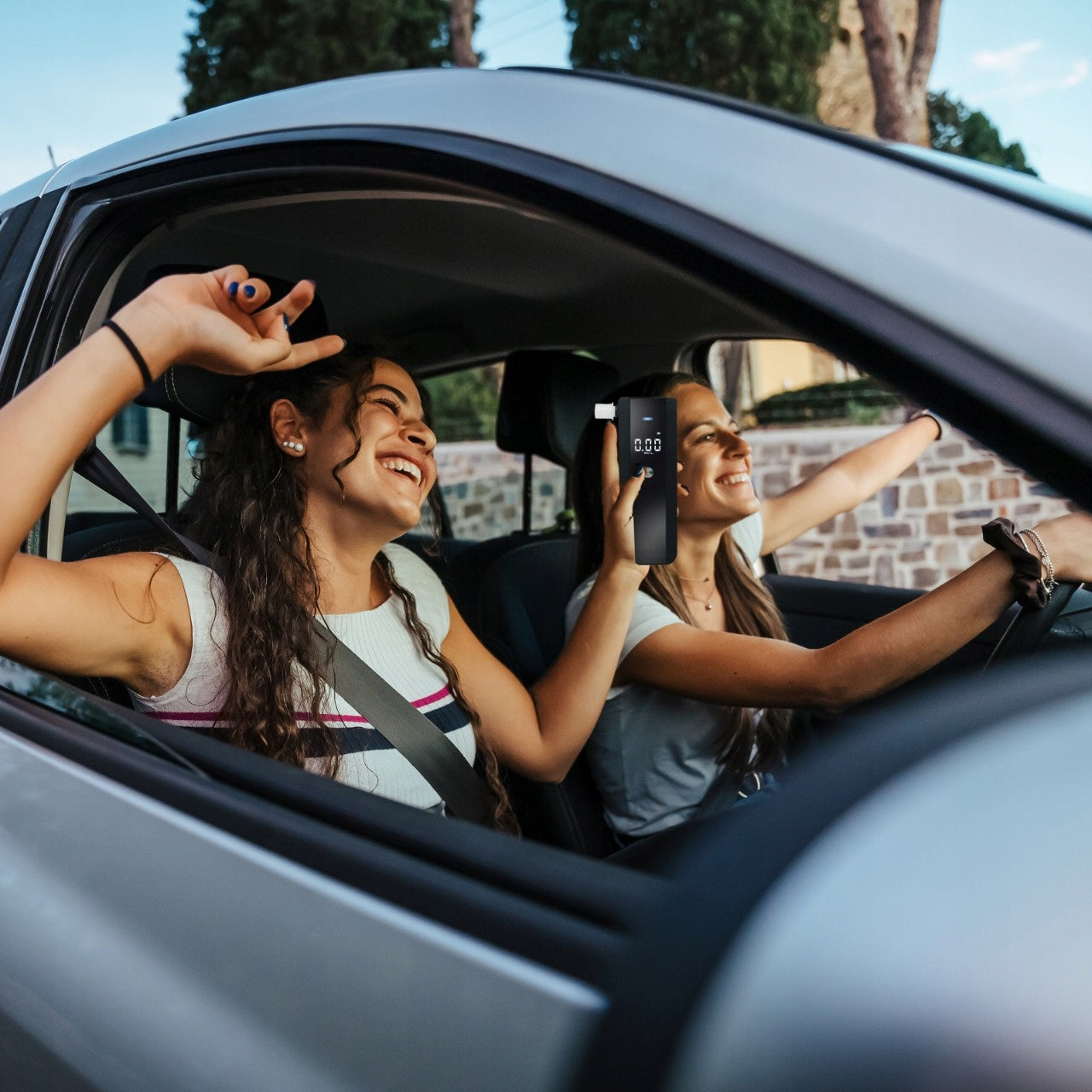 PROFESIONALUS ELEKTRONINIS ALKOMATAS TIKSLUS KALIBRAVIMAS + 5X PUČIAMIEJI PRIPARTUVAI