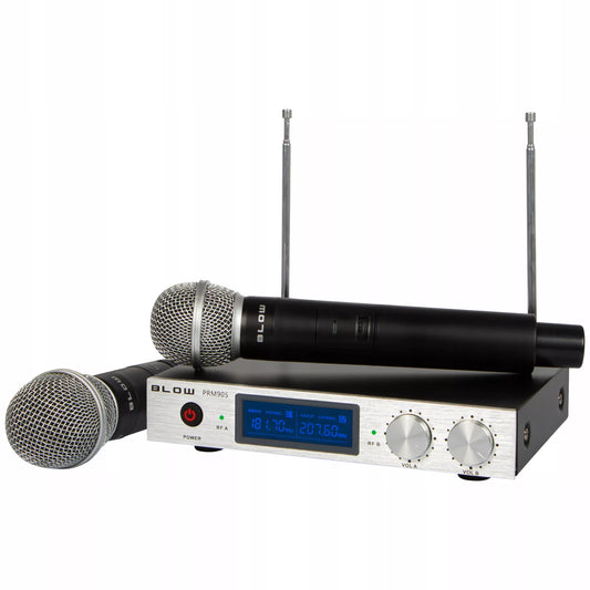PROFESIONALUS MIKROFONAS 2vnt VHF IMTUVAS 6.3 JACK 50m KONFERENCIJAI, PASIRODYMUI